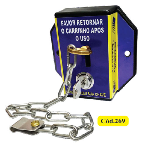 Trava de Chave para Carrinho de Compras