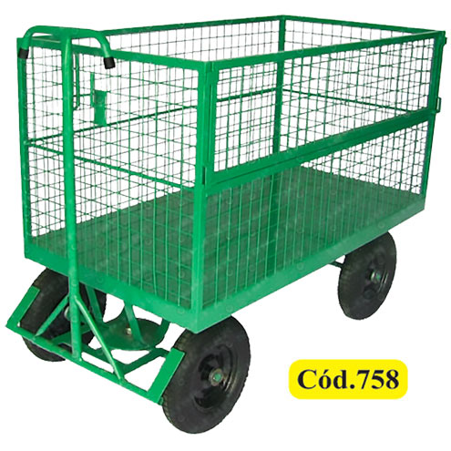 Carrinho plataforma aramado